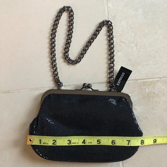 NEW - Express Snap Top Shimmer Black Evening Bag
Glamcore Classic - Picture 5 of 12